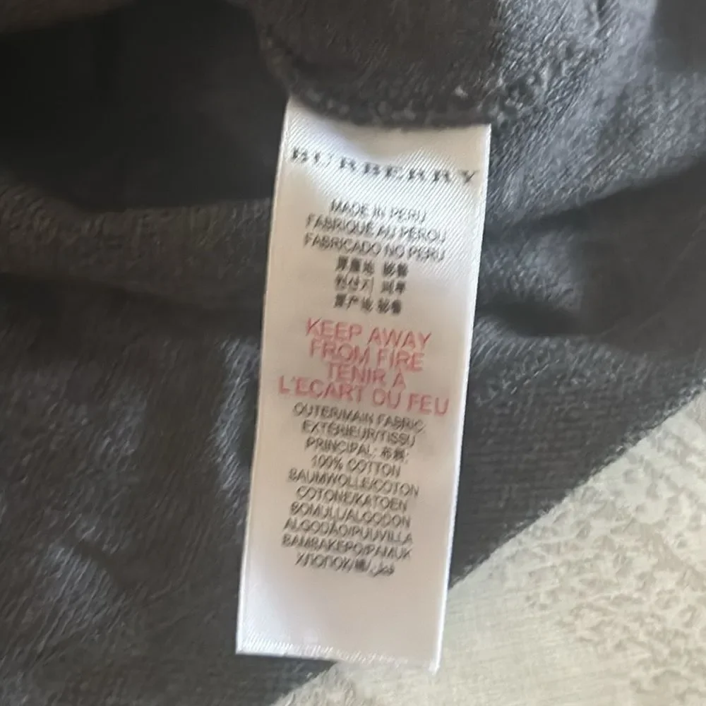 BURBERRY Boys Grey Short-sleeve Polo Shirt - Size 5Y